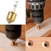 Countersink Drill Bit Set Chamfering Hole Cutter Wood Metal Deburring Tool 1/2 Square Drive To 1/4 Hex Socket Adapter Converter