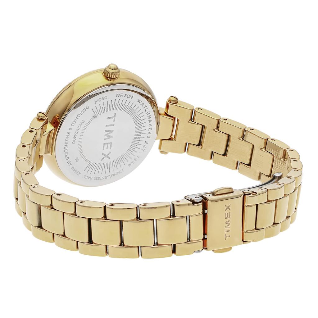 Watch Timex Adoon Black Dial Brass Mineral Glass Quartz 32MM America Watch TW2V24100 Gold [TIMEX] Women's [Item]