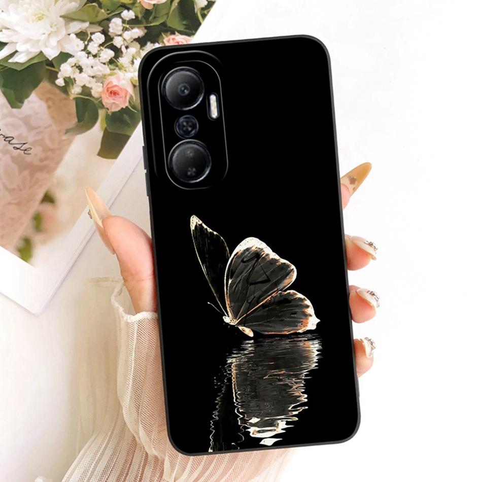 For Infinix Hot 20 20Play Cute Cat Flower Cartoon Phone Case For Infinix Hot 20 Play Hot20 4G Soft Silicone Covers Bumpers