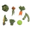 Набор из 7 шт. Имитация овощей Миниатюрная модель овощей Морковь Шпинат Эдамаме Детская познавательная И