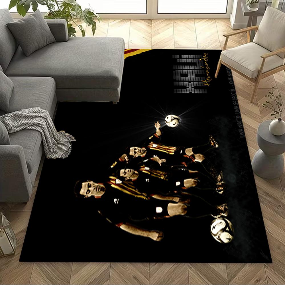 Soccer Player Action Floor Rug Office Rug Suitable for Kitchen Hallway Foyer Outdoor Antislip Carpet Decorate Offices Wedding Party Gift