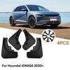 4Pcs Black Car Fenders Mudguard For Hyundai Ioniq 5 + Splash Guards Mud Flaps Guards Exterior Parts Car Accessories