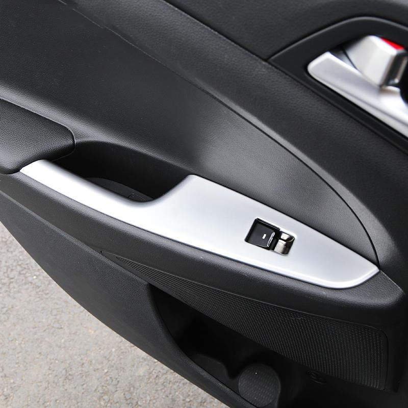 Подлокотник двери автомобиля, панель переключателя стеклоподъемника, кнопки подъема, крышка, наклейка для Hyundai Tucson TL 2015-2017 2018