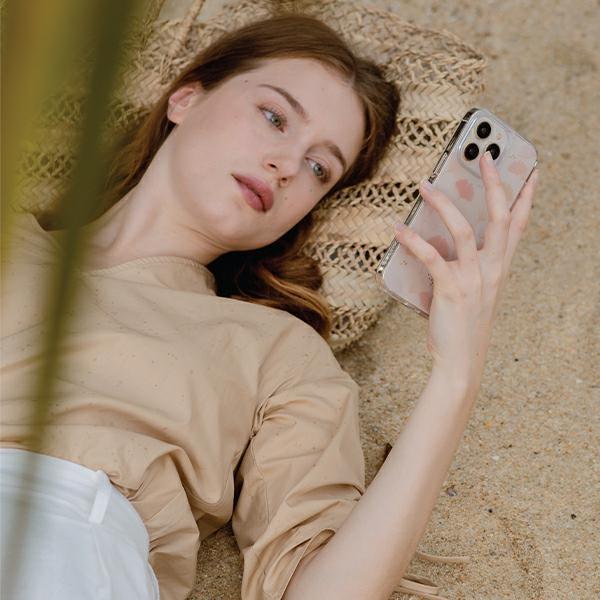 Etui do iPhone 14 Pro Max UNIQ Coehl Meadow Różowe