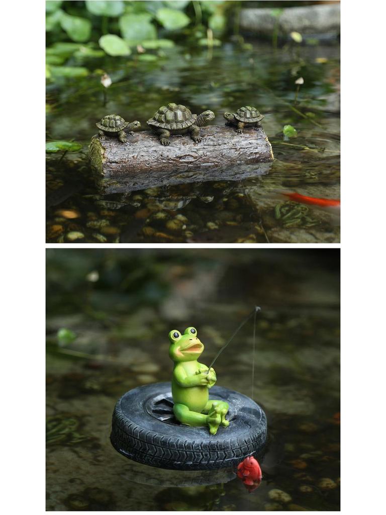 Floating Frog Ornament for Garden Pond Landscaping