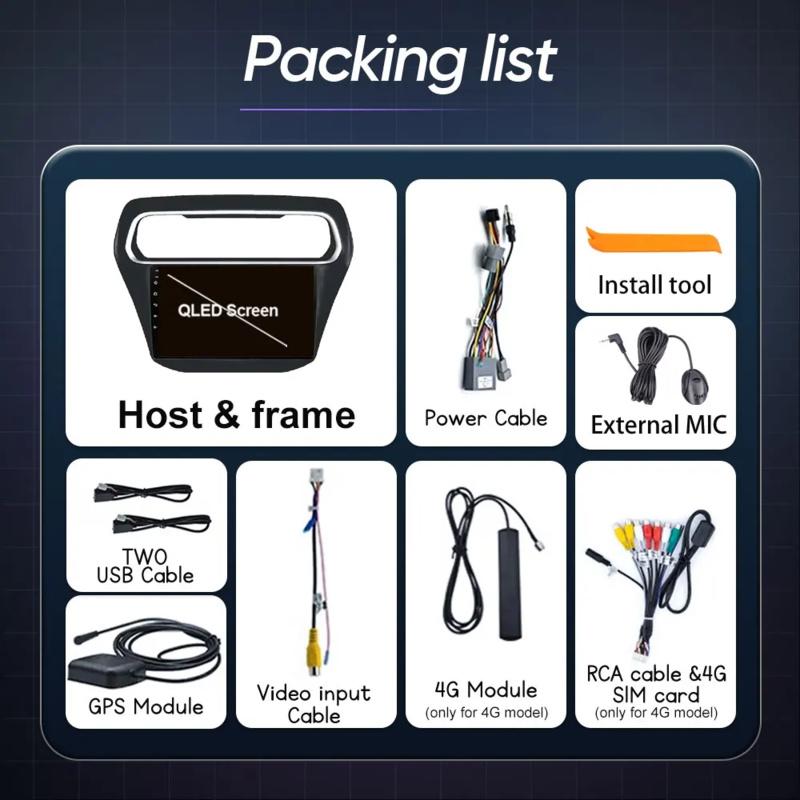 Android Радио для Ford Escort 2015 2016 2017 2018 Высокопроизводительный процессор HDR QLED Экран Мультимедийный проигрыватель 5G WIFI BT Нет 2Din DVD