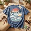 Retro Beach Hair Dont Care Graphic T-Shirt, Summer Vacation Tee