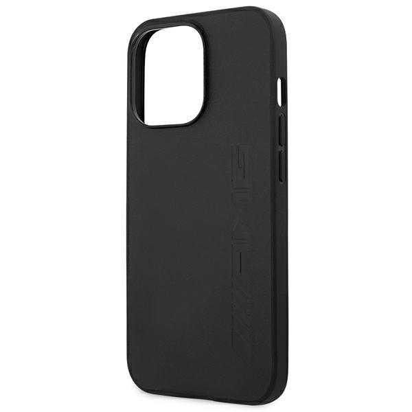 AMG AMHCP14XDOLBK iPhone 14 Pro Max 6.7" black/black hardcase Leather Hot Stamped