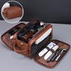 Personalized 3 Opening Large Unisex Toiletry Bag Custom Souvenir Pouch Wedding Gift for Groom Groomsmen Dad Boyfriend