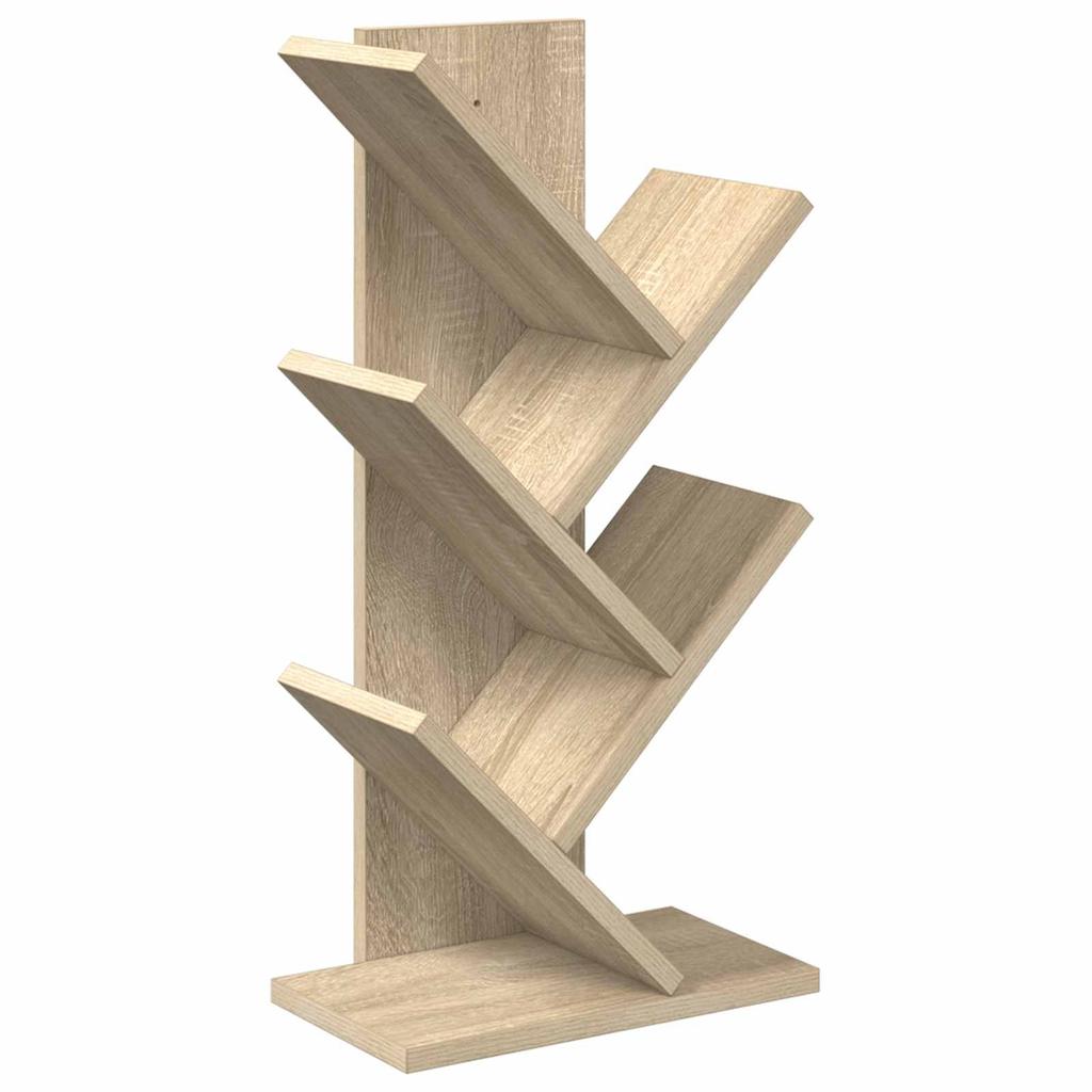 Tree Bookshelf 4 Tier 30 x 18 x 60 cm Engineered Wood