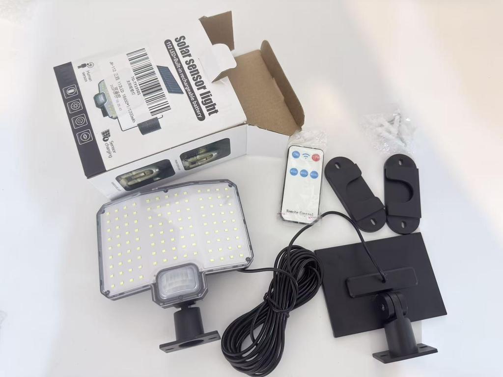 Solar Motion Sensor Wall Lamp for Outdoor Garage and Courtyard