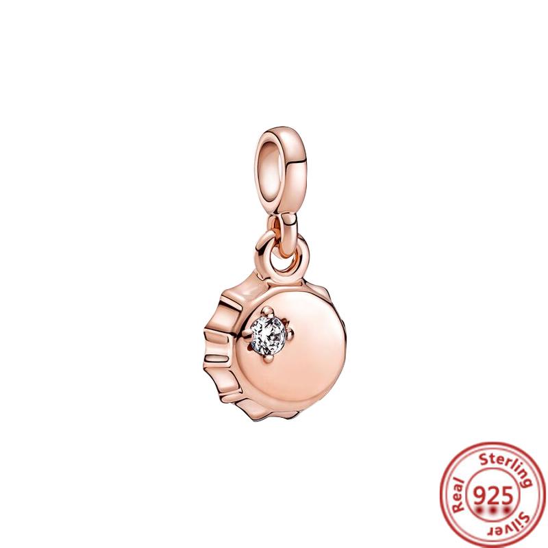 Кольцо Me из стерлингового серебра 925 пробы с круглым разъемом, двойной браслет, подходит для оригинального браслета-цепочки Me Link, ювелирные изделия