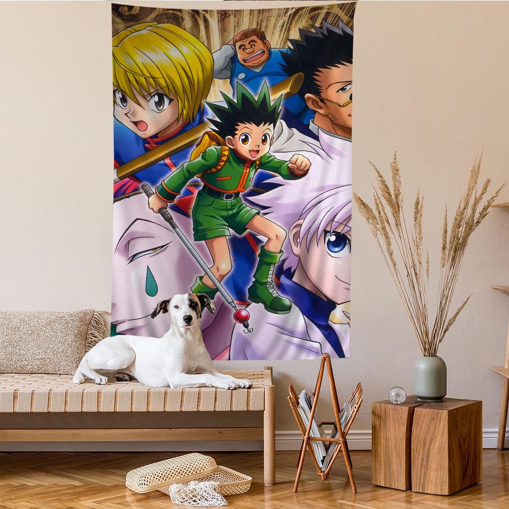 Hunter X Hunter Японский Классический Аниме Аниме Гобелен Подвесной Таро Хиппи Настенные Ковры Общежитие Домашний Декор