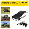 Skid Steer Attachment 3/8in Skid Steer Quick Attach Plate 85LBS Skidsteer Attachment 18.5\" Height Quick Attach Skid Steer Attachments for Buckets,