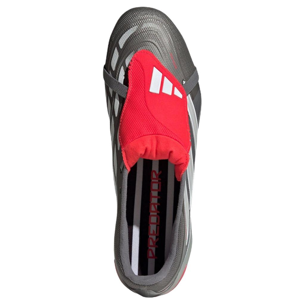 Predator League Adidas Складной язычок FG 'Iron Metallic Zero Metallic Lucid Red' JS0426
