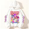 Рождественская мода Женская аниме одежда Kpop Толстовка Devil Hunter Повседневная мода Осень Детская толстовка