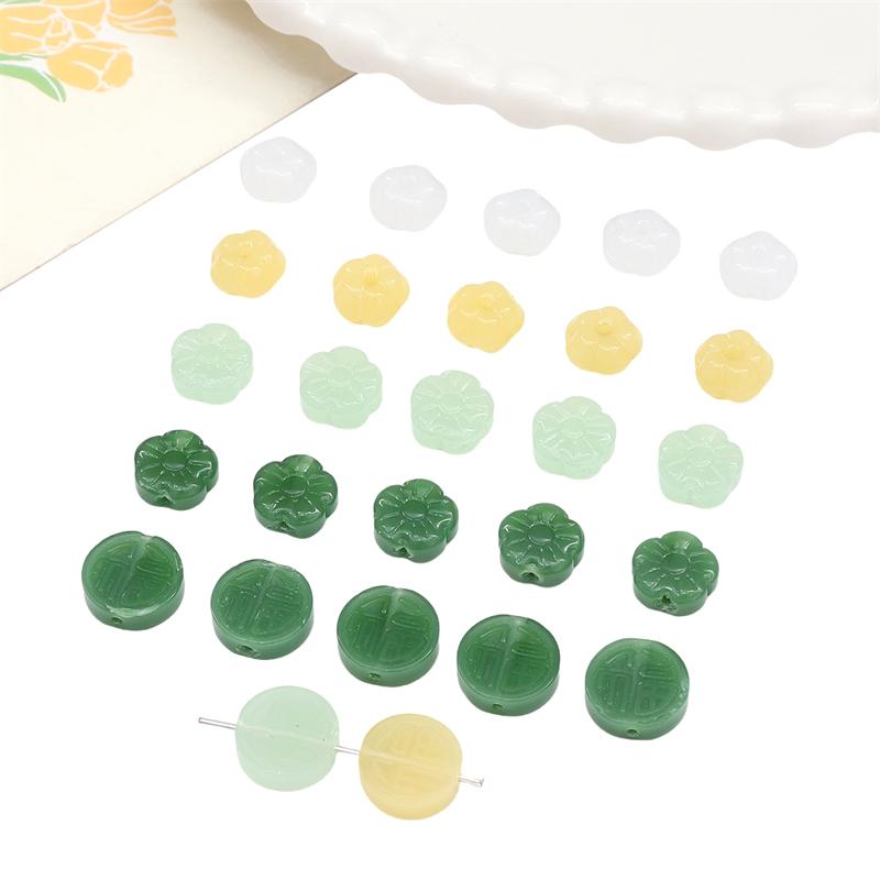 10 шт. хрустальные бусины в виде тыквы и сливы, свободные бусины-разделители для DIY браслета, ожерелья, изготовления ювелирных изделий