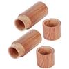 10 шт. Деревянная коробка-цилиндр для эфирных масел, контейнер для хранения бутылок, дорожный кейс для переноски, 2,5 см внешний