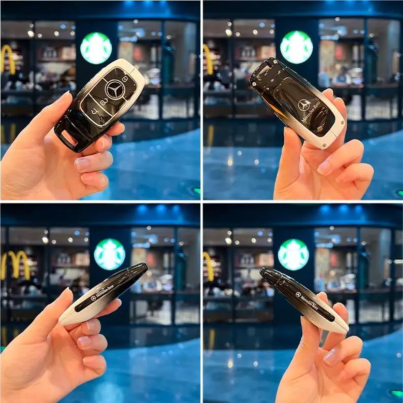 REE4 car key case replacement cover 3buttons for Mercedes-Benz Key AMG MAYBACH 2016+ C-class E-class GLC300L E300l/E260/E350 A200