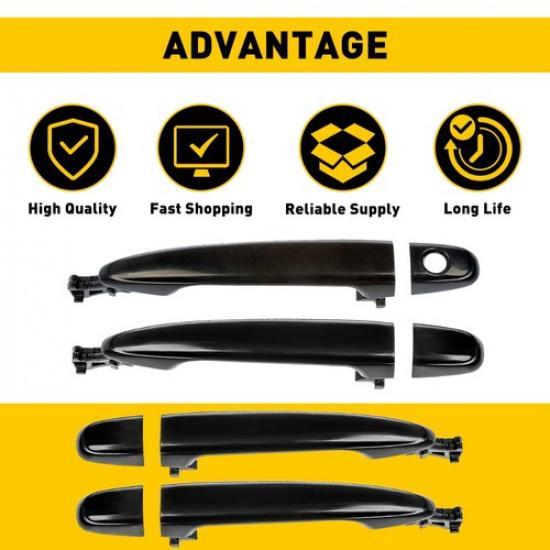 Для Toyota 07-11 Снаружи Camry Дверь Наружная Ручка Передняя Задняя Левая Правая Черный