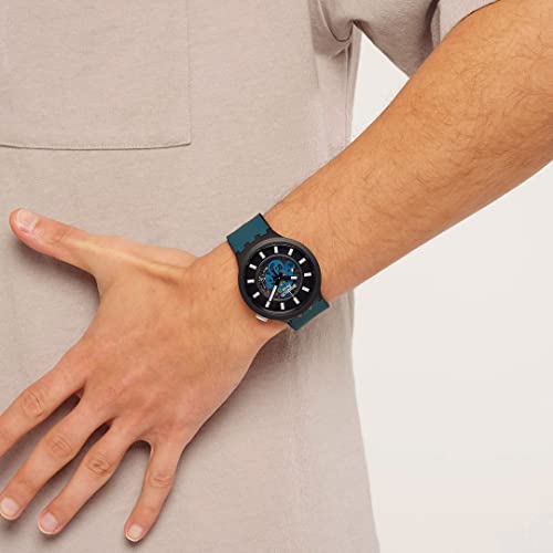 Часы Swatch Night Trip Big Bold, Черные, SB03B107