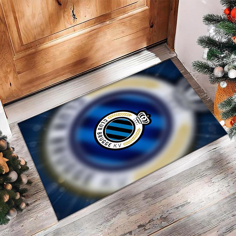 ФК Брюгге Футбол Футболный Узор Мягкий Ковер Зональный Нескользящий Ковер для Пола в Помещении Спортивный Декоративный Коврик для Спальни