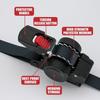 1pc/2pcs/4pcs Black Ratchet Tie Down Straps Automatic Telescopic Tensioner  Maximum Length 3 Meters