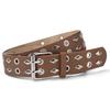 Luxury Design Rivet Belt Dual Pin Buckle Punk Waistband  Paired with Skirts Jeans