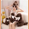 Simulation Sitting Cute Posture Prone Otter Plush Girl Children Holiday Gift