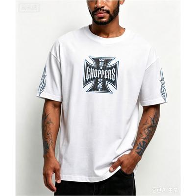 West Coast Choppers Печатная Графическая Футболка Мужская Женская Оверсайз Короткий Рукав Уличная Мода Харадзюку Y2k Мода Высокое Качество Женская Мужская Одежда