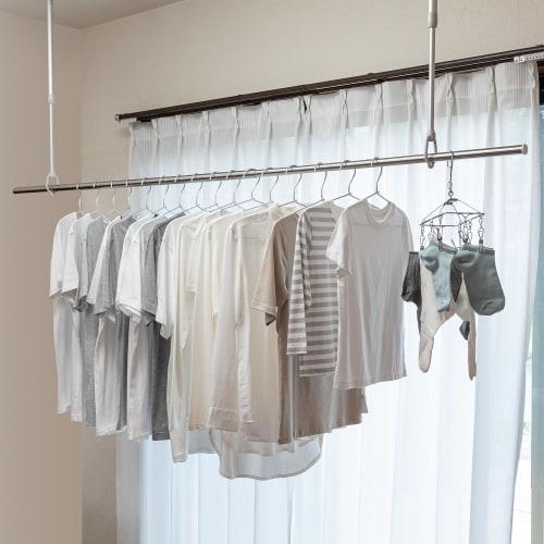 Sekisui Plastics Trading Co., Ltd. Sekisui Stainless Steel Telescopic Pole DS-25 Slim Type, Length 1.4-2.5m