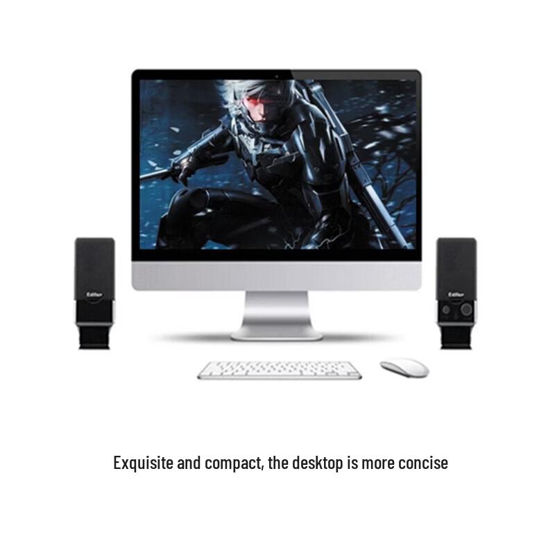 Edifier Мини-динамики для компьютера R10U с питанием от USB, 2.0-канальные, штекер CN (адаптер в комплекте)