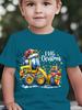 CHRISTMAS Christmas Summer Children's Fashion T-shirt "I DIG CHRISTMAS" Printed Outdoor Casual Parent Child Top