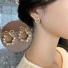 925 Silver Needle Korean Fashion Big Crystal Heart Earrings For Women Jewelry Trending New Luxury Women's Zircon Earrings
