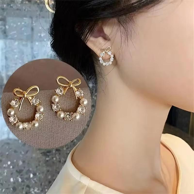 925 Silver Needle Korean Fashion Big Crystal Heart Earrings For Women Jewelry Trending New Luxury Women's Zircon Earrings