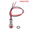 P67 Waterproof 6mm Led Metal Warning Indicator Light 3v 5v 6v 12v 24v 220v