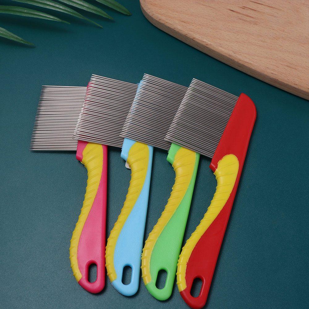 Stainless Steel Dog Flea Comb Fine Toothed Lice Comb Wool Cleaning Supplies Pet Hair Comb Cat