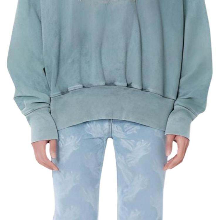 WE11DONE Sweatshirts Unisex Mint Crew Neck Moderate WD-TS3-21-590-U-MT