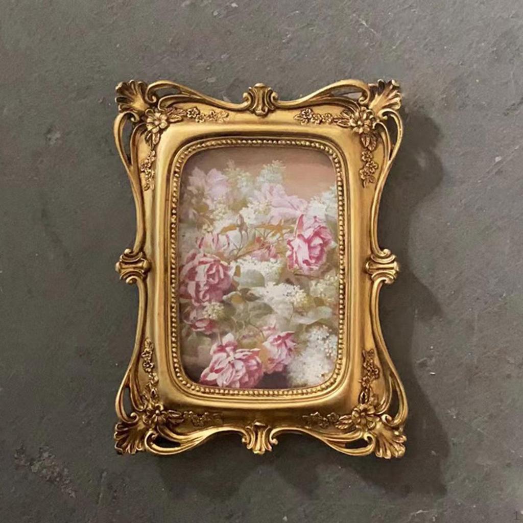 Antique Picture Frames, Tabletop Photo Gallery Art Ornate Frame, for