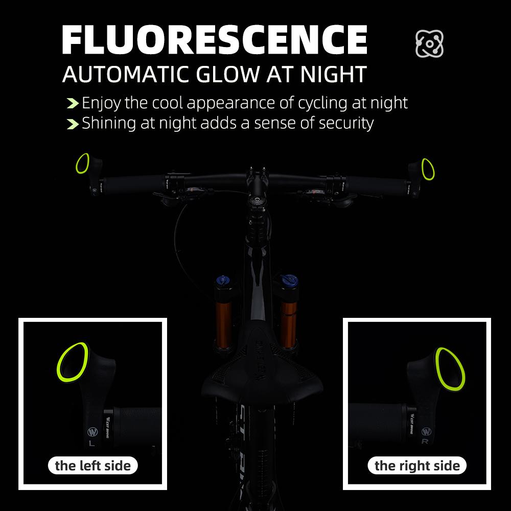 Bicycle Bar Ends Ergonomic Anti-slip MTB Mountain Bike Handlebar Ends for 21.8-22.8mm Handlebars