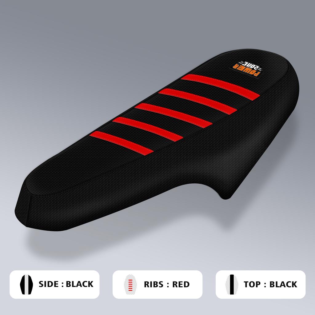 Powerzone Motorcycle Seat Cover For Ridstar Q20 Electric E Bike Soft Rubber Waterproof Non-slip Ribbed Motorcycle Accessories