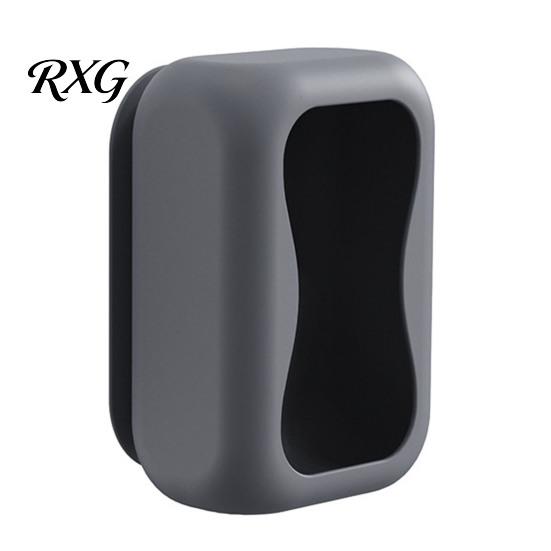 Space Saving Tissue Box Suction Cup Box, Wall Mounted Waterproof Silicone Holder, Modern Heavy Duty Dispenser Style Solid Color Dispenser, for