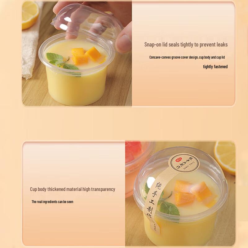 Yuchu Disposable Dessert Cups & Boxes