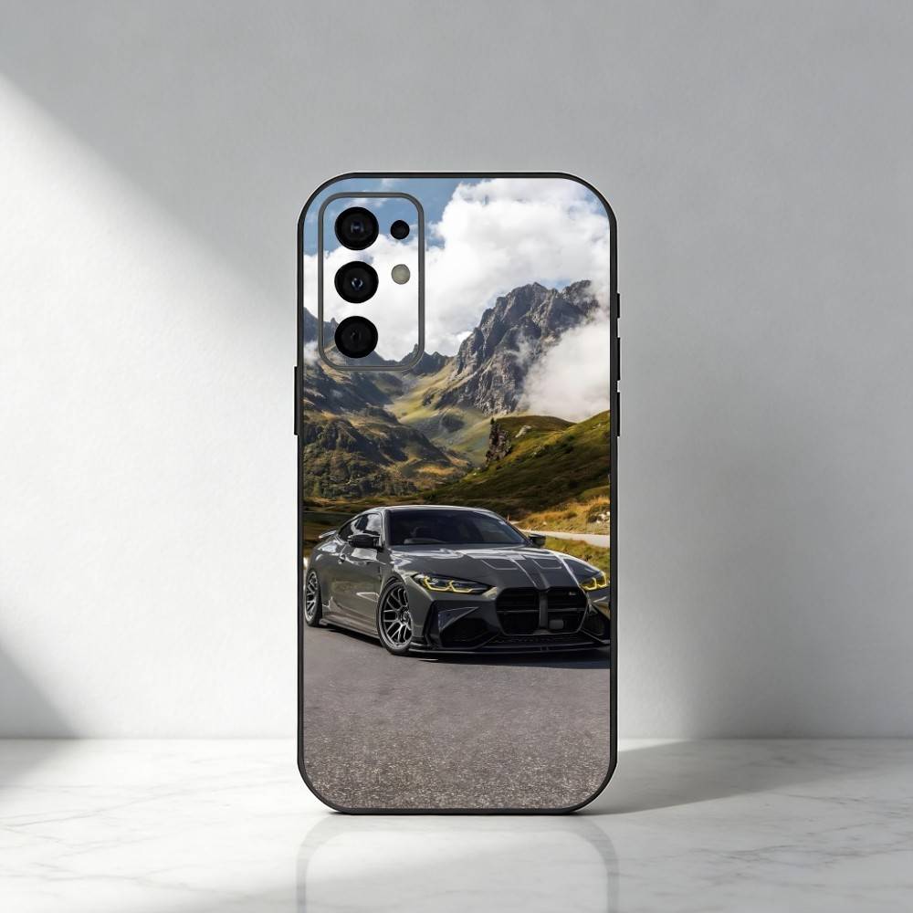 Чехол для телефона M4 Classic Sport Cars для Samsung S25, S24, S21, S22, S23, S20, Ultra, S26, Plus, Fe, Note, 5G Черный