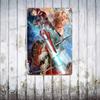 Xenoblade Chronicles 2 Хикари Постер Винтажная Жестяная Табличка Металлическая Табличка Декоративная Табличка для Паба Бара Мужской Пещеры Клуба Настенное Украшение