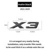 Подходит для BMW X1 X2 X3 X4 X5 X6 X7 F49 U12 F39 G08 G18 F15 F25 F26 G01 G02 G05 G06 G07  и задние буквы серебристый черный