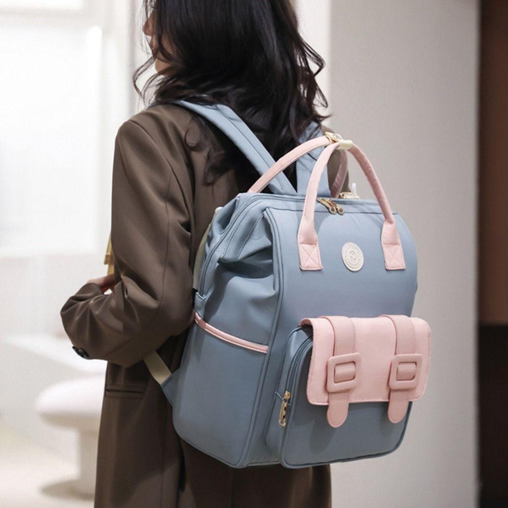Waterproof Diaper Bag Backpack Durable Breastfeeding Bag Travel Backpack Daily Outings