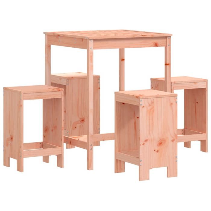 VidaXL Ensemble de bar de jardin 5 pcs bois massif de Douglas, ensemble de pub, ensemble de bar de patio, ensemble de table 3157744