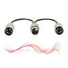 30cm Length Audio Mic Extension Cable Zinc Alloy Plug XLR Splitter Cable for Canon For Mixers