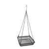 Carbon Steel Mesh Platform Bird Feeder Black Bird Feeding Platform Bird Feeding Tray Backyard